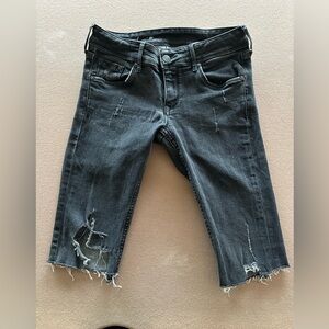 Distressed Gray Women's Jeans